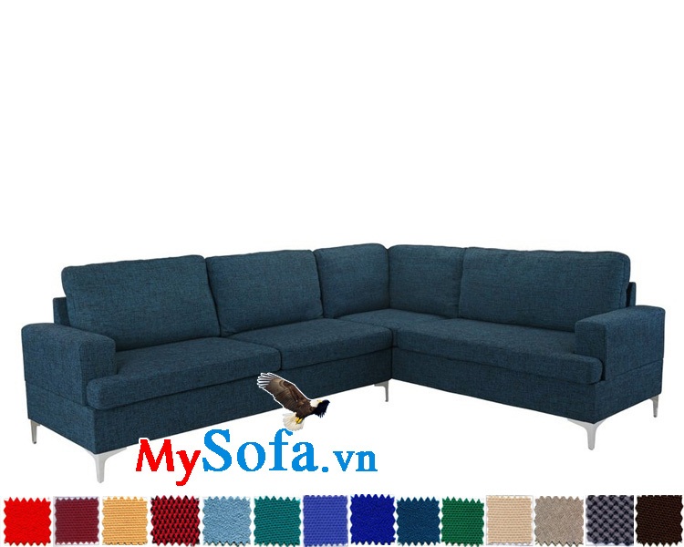 Mẫu ghế sofa nỉ dạng góc giá rẻ