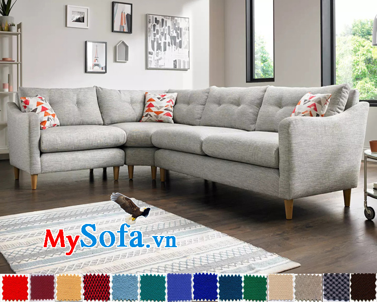 Mẫu ghế sofa nỉ đẹp MyS-1910601
