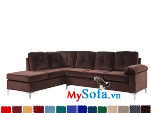 Ghế sofa nỉ dạng góc đẹp giá rẻ