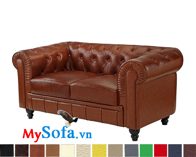 Mẫu ghế sofa tân cổ điển bọc da cao cấp MyS-1910720