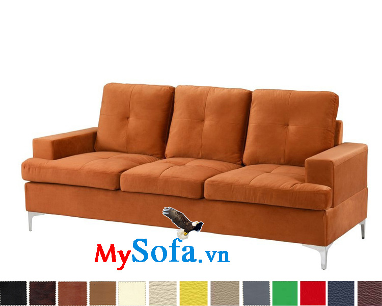 Ghế sofa văng nỉ màu nâu sáng đẹp