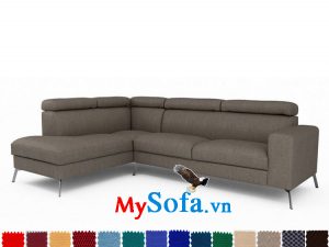 sofa góc chữ L màu xám lông chuột MyS-1910898