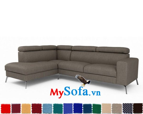 sofa góc chữ L màu xám lông chuột MyS-1910898