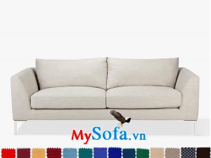Mẫu sofa văng nỉ màu kem MyS-1911522