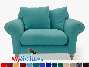 Sofa đơn phòng ngủ kiểu dáng tân cổ điển đẹp MyS-1911560