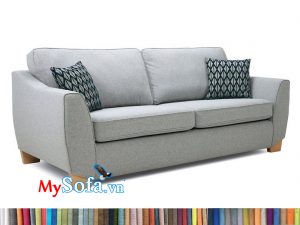 mẫu sofa văng 2 chỗ ngồi MyS-1911614 màu xám hiện đại
