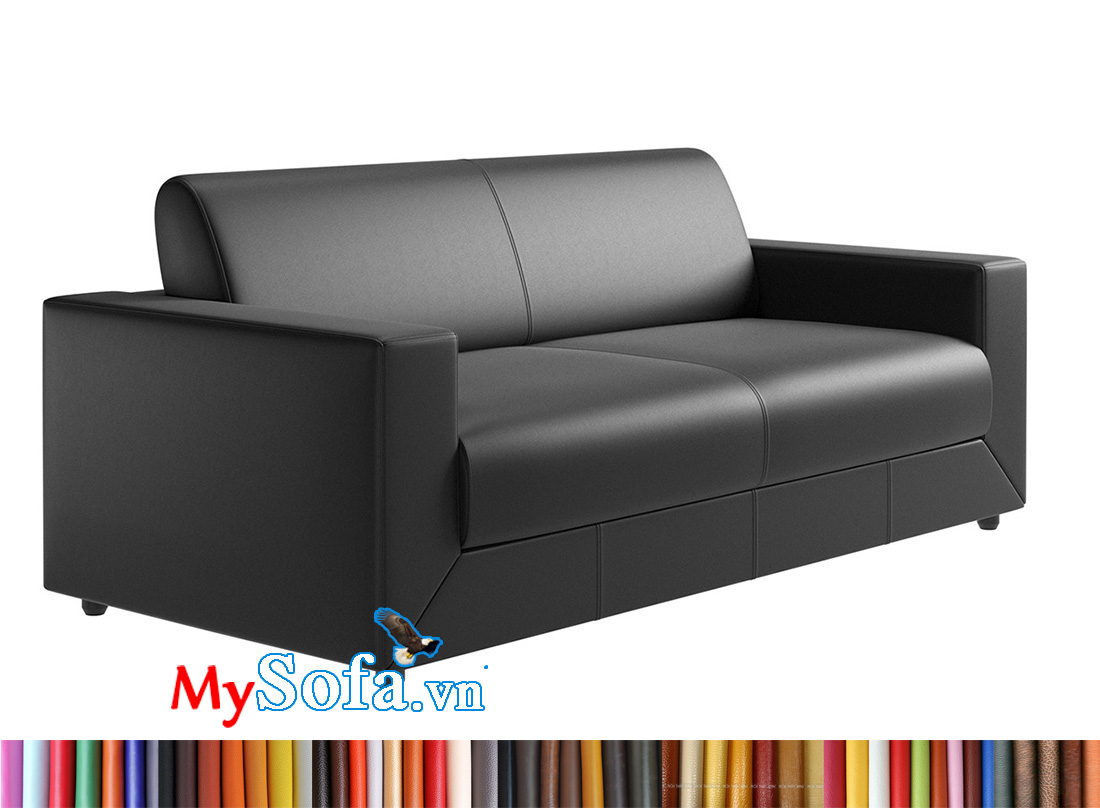 Ghế sofa da màu đen đẹp