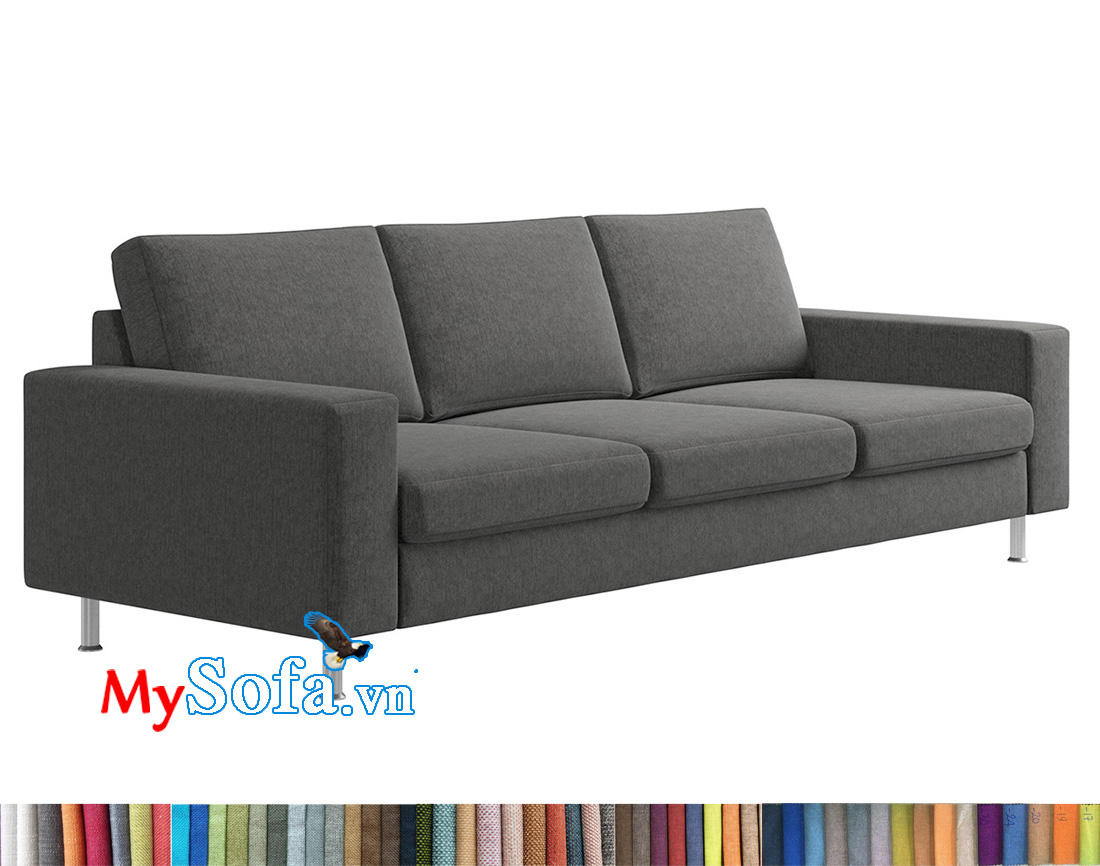 Ghế sofa nỉ đẹp có màu xám phớt xanh