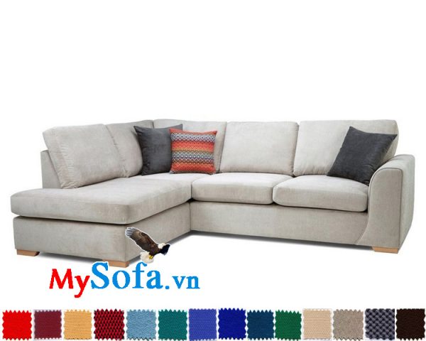 Ghế sofa nỉ đẹp dạng góc MyS-1911901