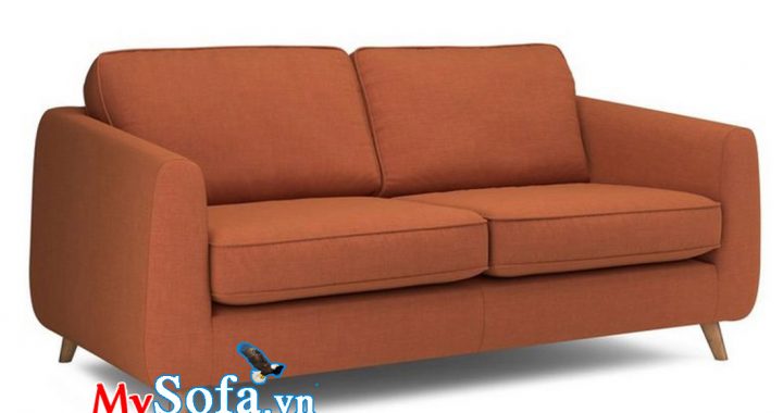 Sofa nỉ màu cam ấm áp và êm ái