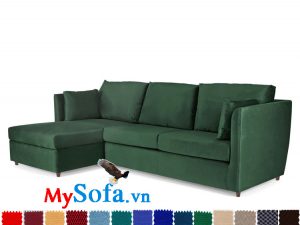 Mẫu sô pha góc thông minh chất nỉ MyS-1910664