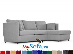 sofa góc chất nỉ màu ghi cực đẹp MyS-1910655