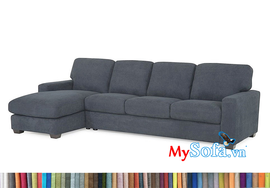 Sofa màu ghi xám dạng góc L