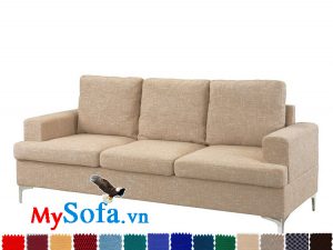 Mẫu sofa văng 3 chỗ chất nỉ cho phòng khách nhỏ MyS-1819694