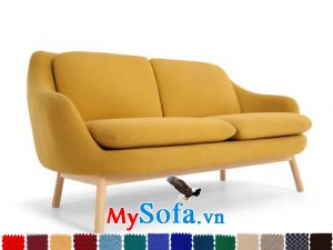 sofa văng chất nỉ chân gỗ cao rất đẹp MyS-1910644