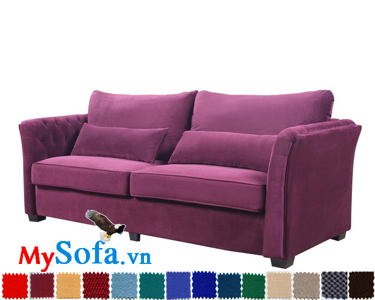 sofa văng màu tím cho quán karaoke MyS-1910680