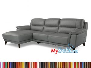 Bộ sofa góc da màu xám MyS-1911633