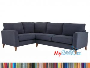 sofa góc nỉ màu ghi tối MyS-1911653