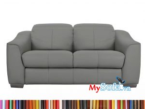 Sofa văng da 2 chỗ ngồi màu xám MyS-1911659