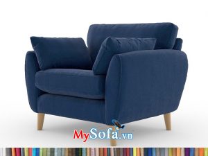 sofa ghế đơn chân cao màu xanh Navy MyS-1911687