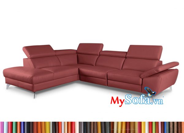 Mẫu sofa da màu đỏ nổi bật MyS-1912504