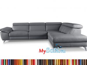 MyS-1912505 Sofa da góc chữ L hiện đại