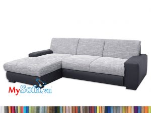 MyS-1912516 sofa góc nỉ pha da mới lạ