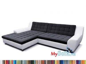 Ghế sofa nỉ MyS-1912517 dạng góc chữ L