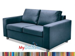 Mẫu sofa da MyS-1912523 có màu xanh bắt mắt