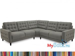 MyS-1912549 Ghế sofa góc nỉ xám nhã nhặn
