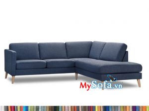 MyS-1912564 Ghế sofa góc nỉ màu xanh hiện đại