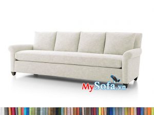 MyS-1912588 sofa văng nỉ màu trắng ngà