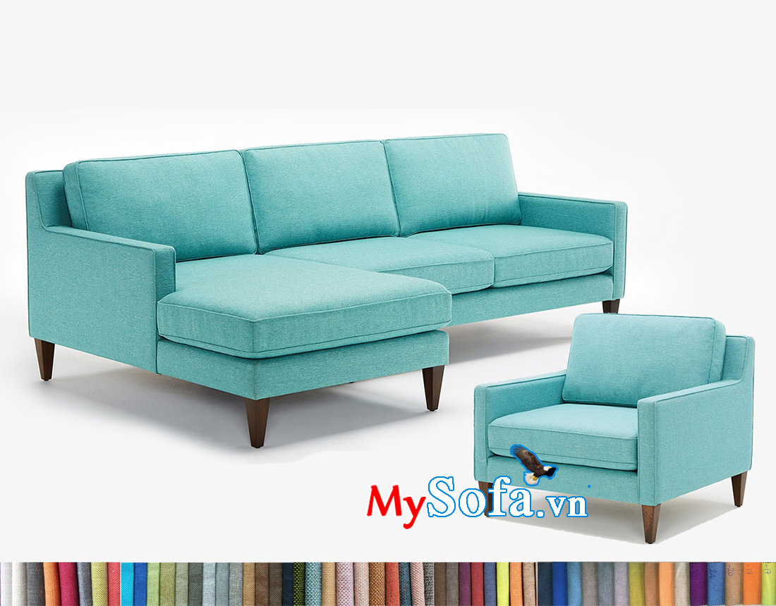mẫu ghế sofa màu xanh thiết kế đẹp và đang bán cực chạy hiện nay