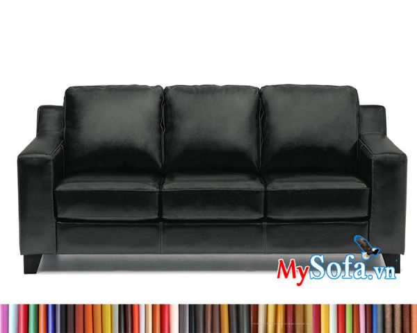 Ghế sofa da MyS-1912 màu đen sang trọng