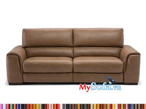 Ghế sofa da màu nâu sang trọng MyS-1912391