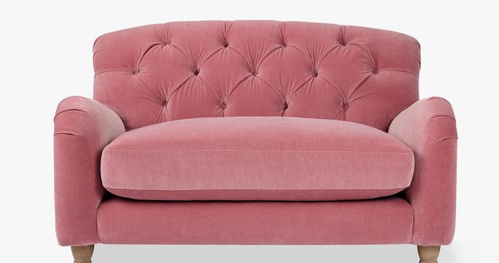 Ghế sofa phòng ngủ nữ giới màu hồng