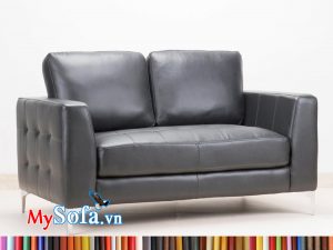 sofa da nhỏ mini MyS-1912440 màu đen sang trọng