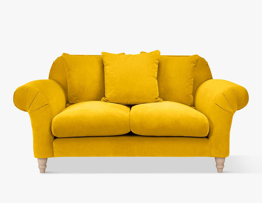 Mẫu ghế sofa nhỏ màu vàng