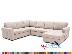 MyS-1912215 sofa nỉ góc chữ U đẹp