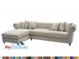 MyS-1912233 sofa nỉ góc tân cổ điển