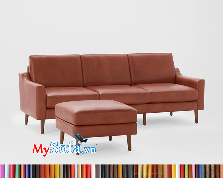 mẫu sofa văng dài MyS-1912309 màu da bò sang trọng