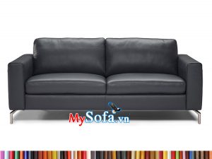 Sofa đệm da màu đen MyS-1912392 sang trọng