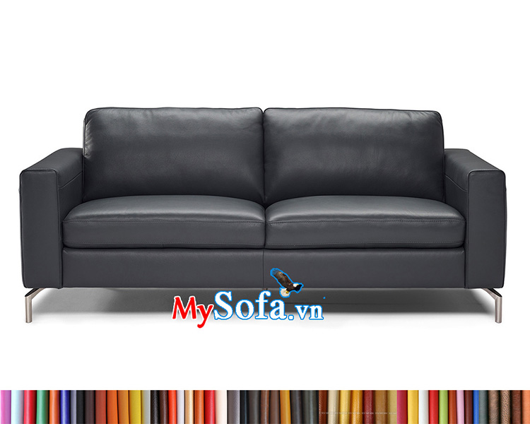 Sofa đệm da màu đen MyS-1912392 sang trọng