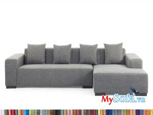 Mẫu sofa góc nỉ MyS-1912495 kê phòng khách đẹp