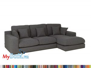 Bộ sofa góc nỉ màu ghi MyS-1912379