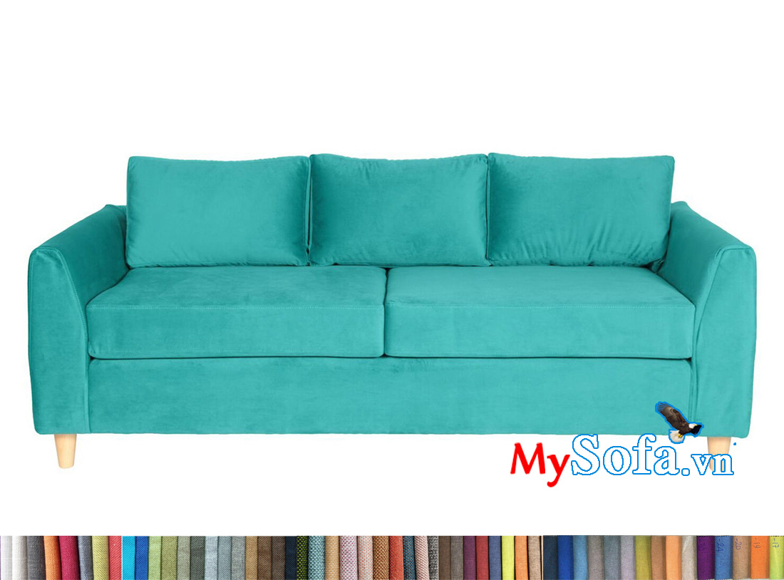 Sofa văng 2 chỗ ngồi màu xanh ngọc