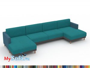 Bộ sofa nỉ góc chữ U rộng MyS-1912365