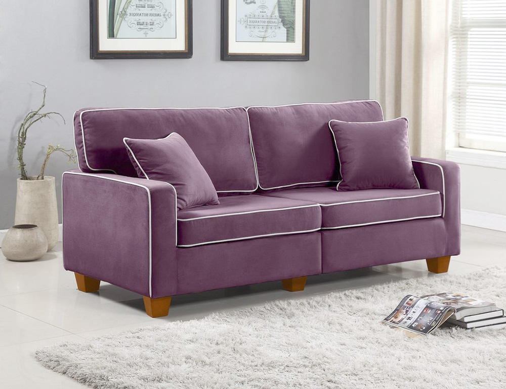 Sofa nhỏ 2 chỗ ngồi màu tím