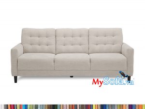 ghế sofa văng nỉ MyS-1912415 màu kem sữa nhẹ nhàng