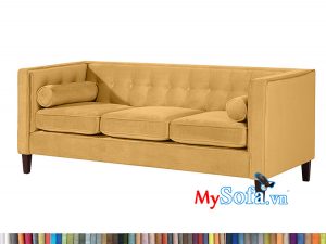 sofa văng MyS-1912355 chất nỉ màu vàng